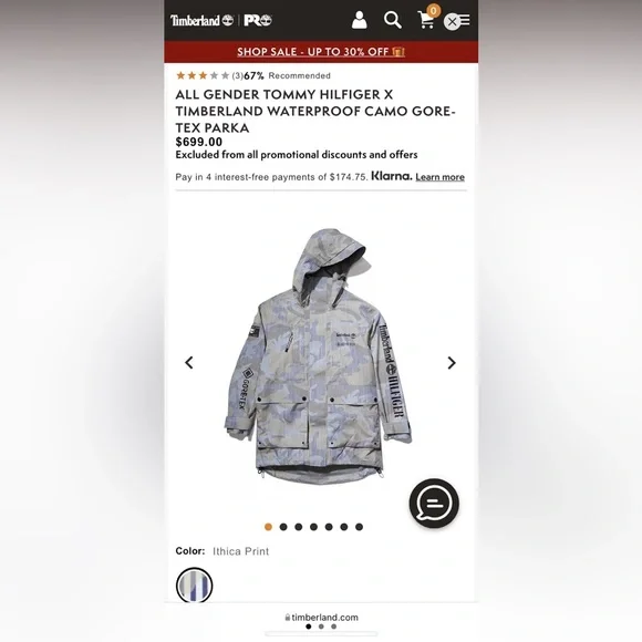 Timberland x Hilfiger Waterproof Gore-Tex Parka